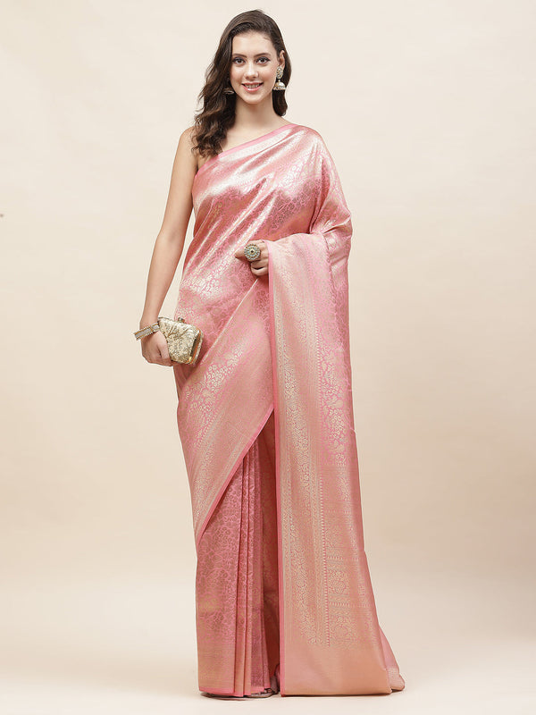 Zari Jaal Woven Banarasi Saree