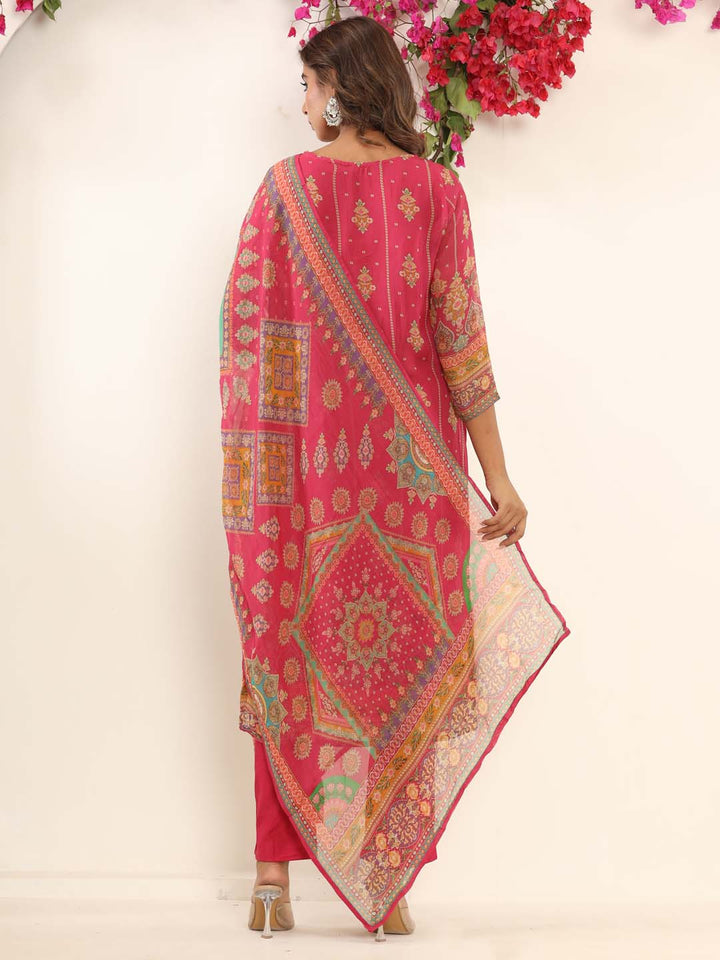 Embroidered Georgette Suit Set