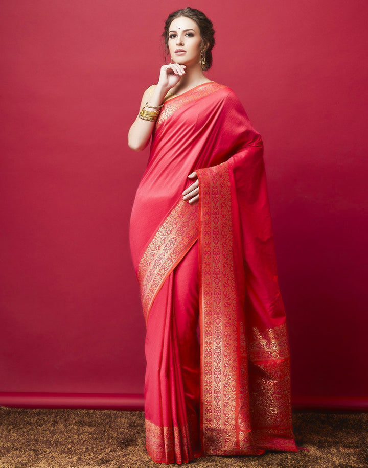 MBZ Meena Bazaar-Rani Banarasi Woven Saree
