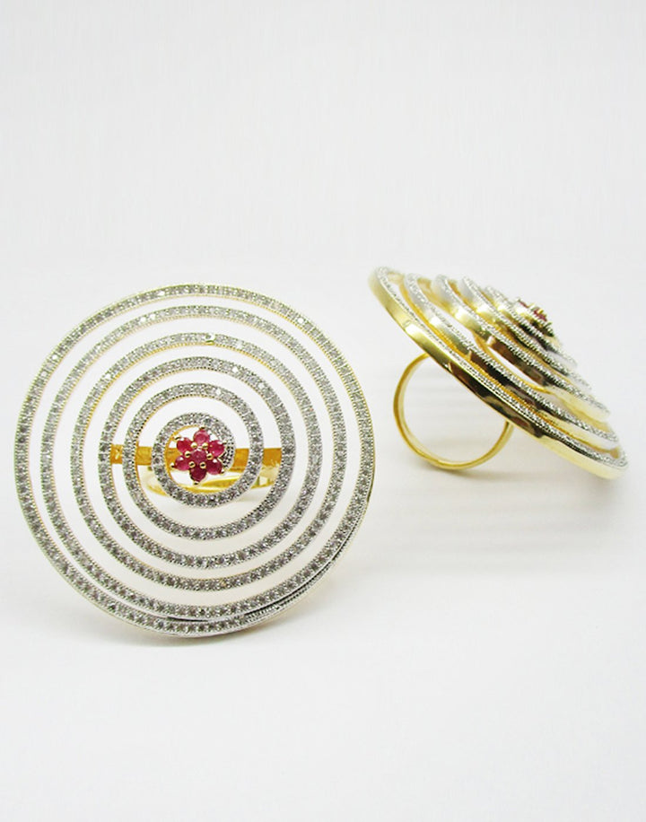 MBZ Meena Bazaar-Beautiful Gold Plated Ring