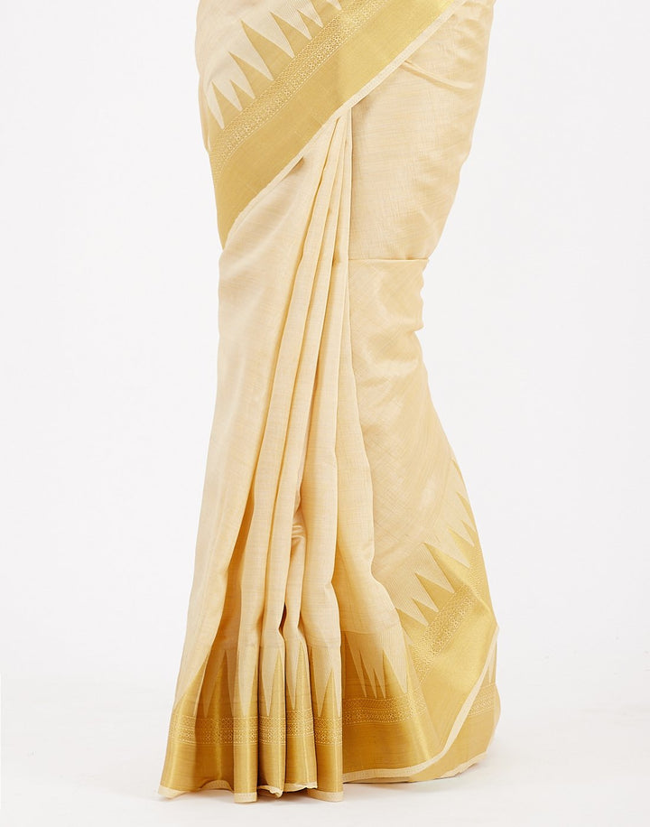 MBZ Meena Bazaar-Beige Art Handloom Saree