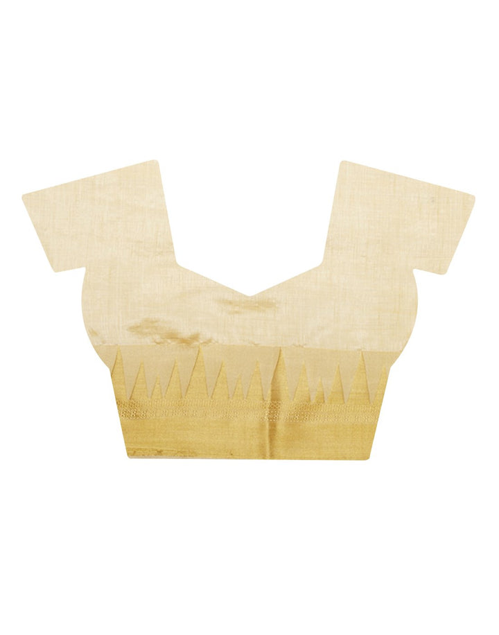 MBZ Meena Bazaar-Beige Art Handloom Saree