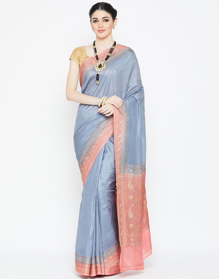 MBZ Meena Bazaar-Woven Tussar Saree