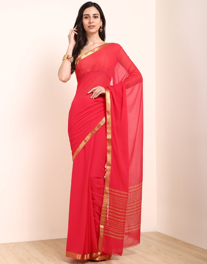 MBZ Meena Bazaar-Art Chiffon Saree
