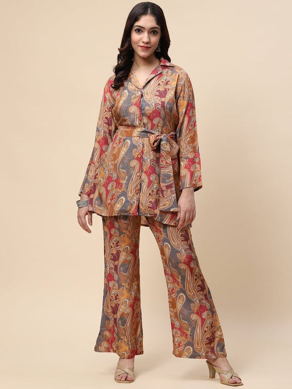 Printed Muslin Kurta With Pants