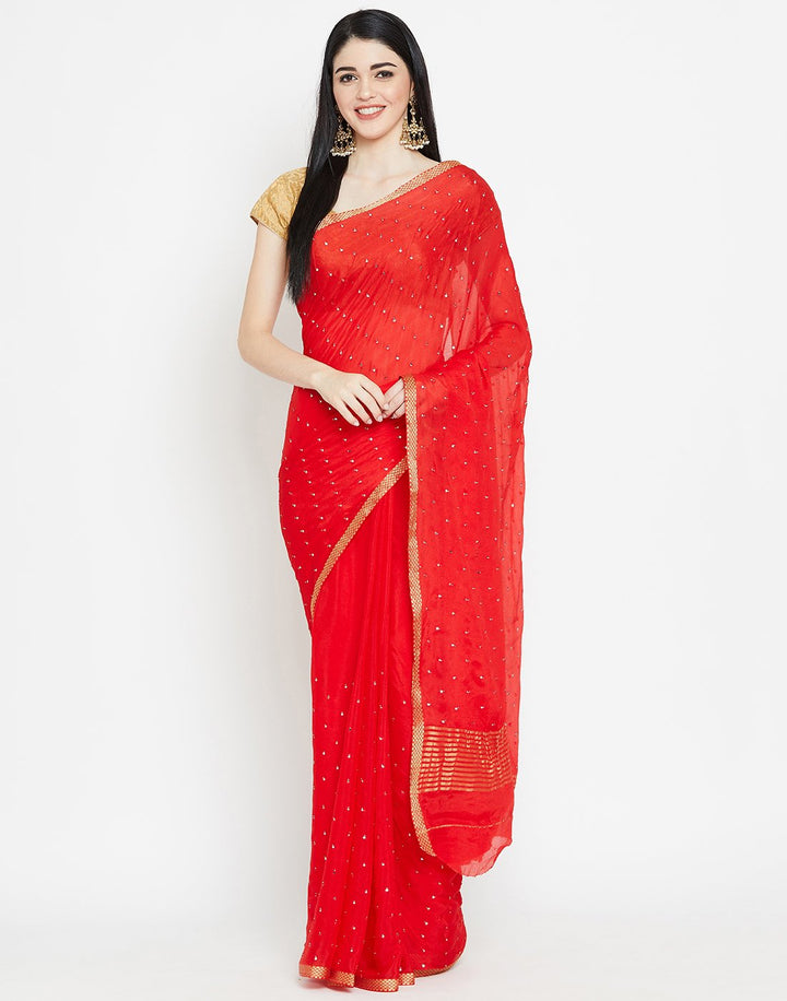 MBZ Meena Bazaar-Art Chiffon Saree