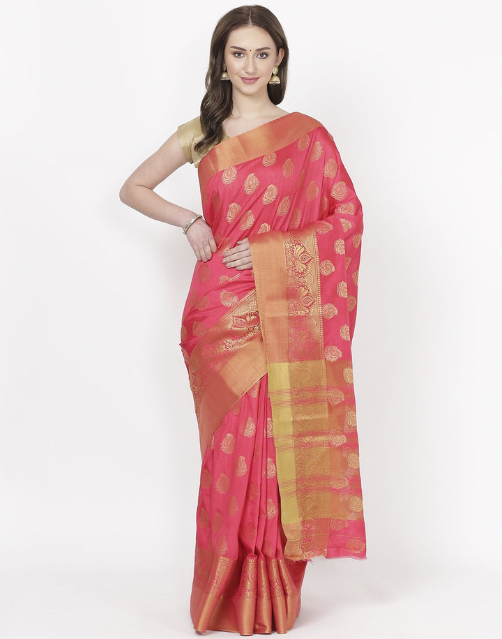 MBZ Meena Bazaar-Firozee Art Handloom Saree