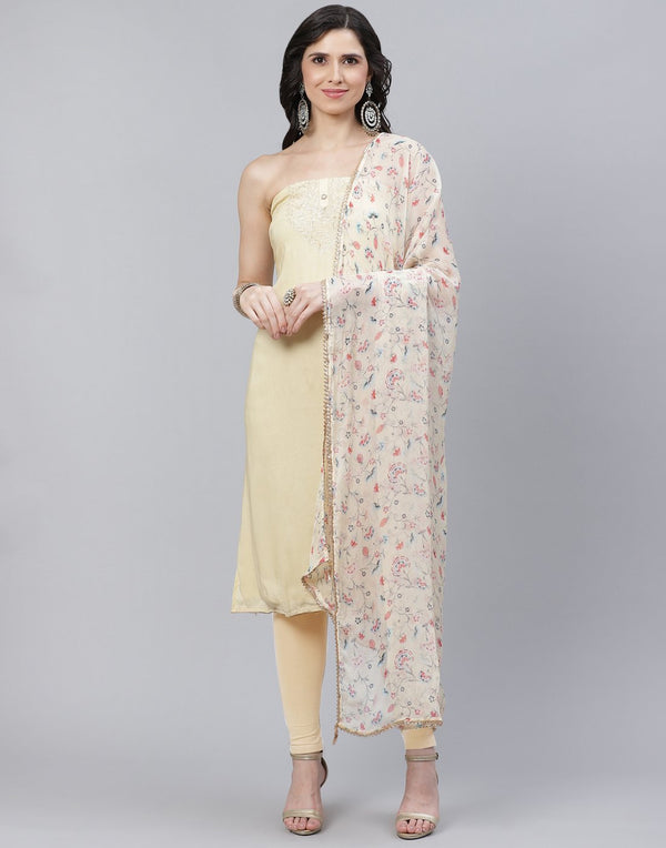 Chanderi Embroidered Suit piece
