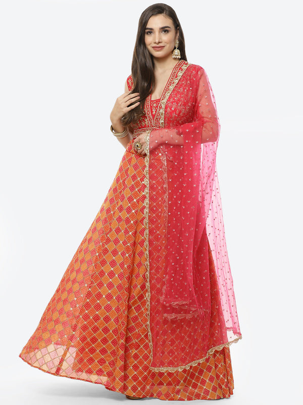 Sequence Georgette Lehenga With Choli And Net Dupatta