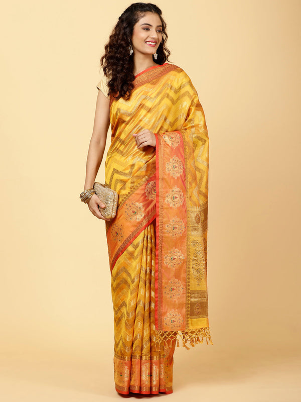Zari Woven Cotton Saree