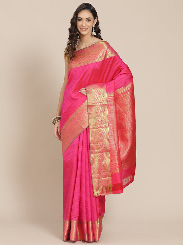 Plain Kanjivaram Silk Saree