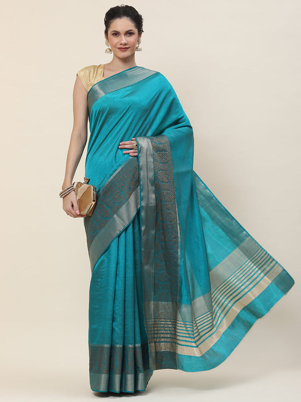 Zari Border Woven Handloom Saree