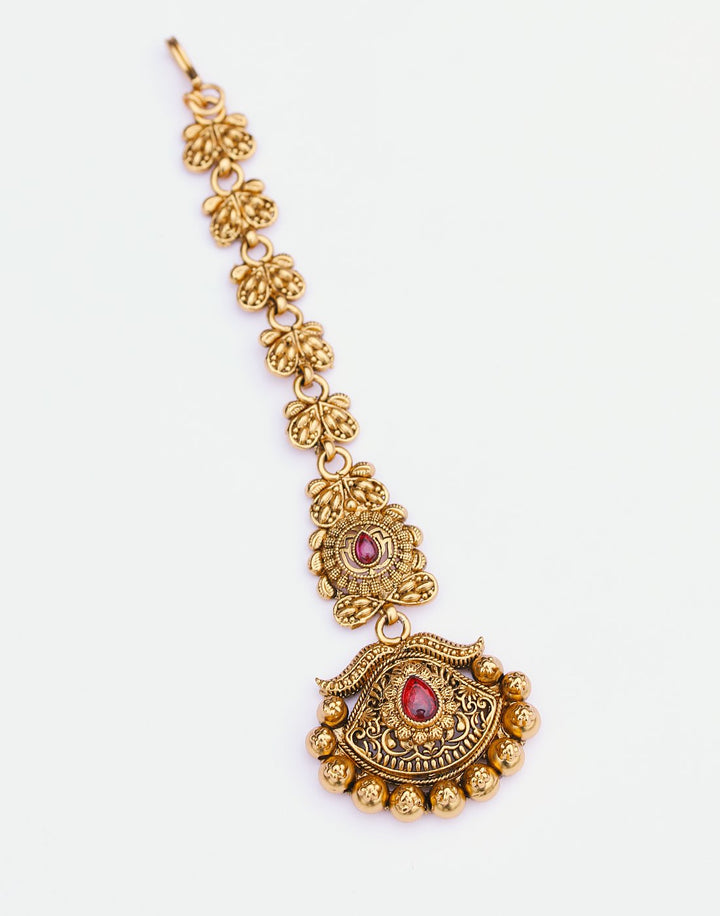 MBZ Meena Bazaar-Gold Plated Maang Tikka