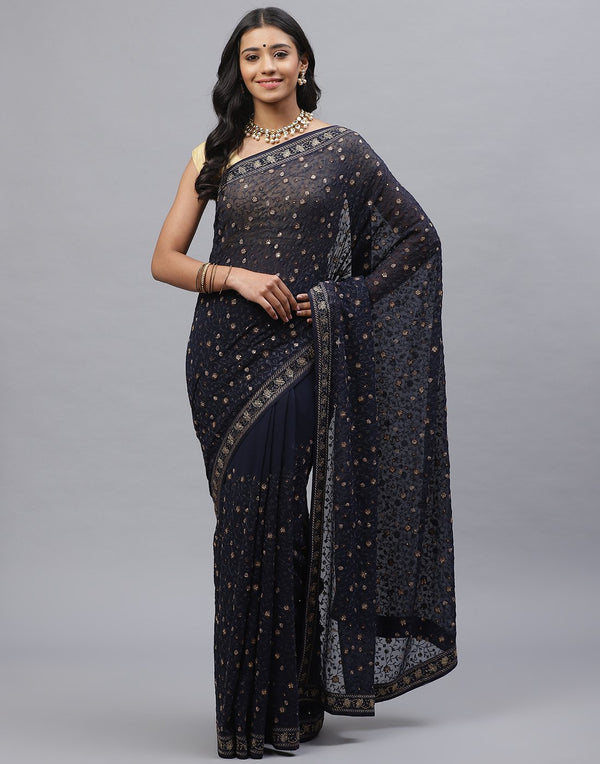 Art GGT Embroidery Saree