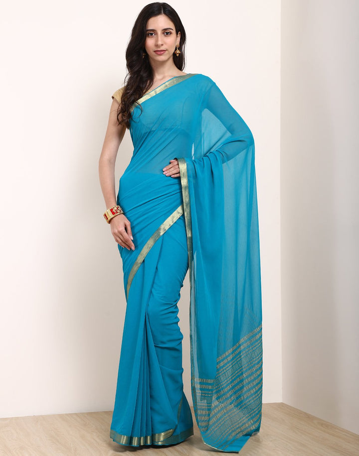 MBZ Meena Bazaar-Art Chiffon Saree