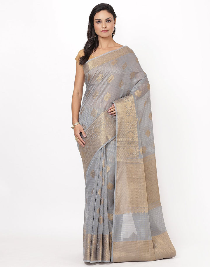 MBZ Meena Bazaar-Cotton Woven Saree