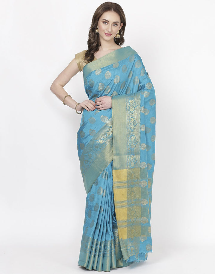 MBZ Meena Bazaar-Firozee Art Handloom Saree