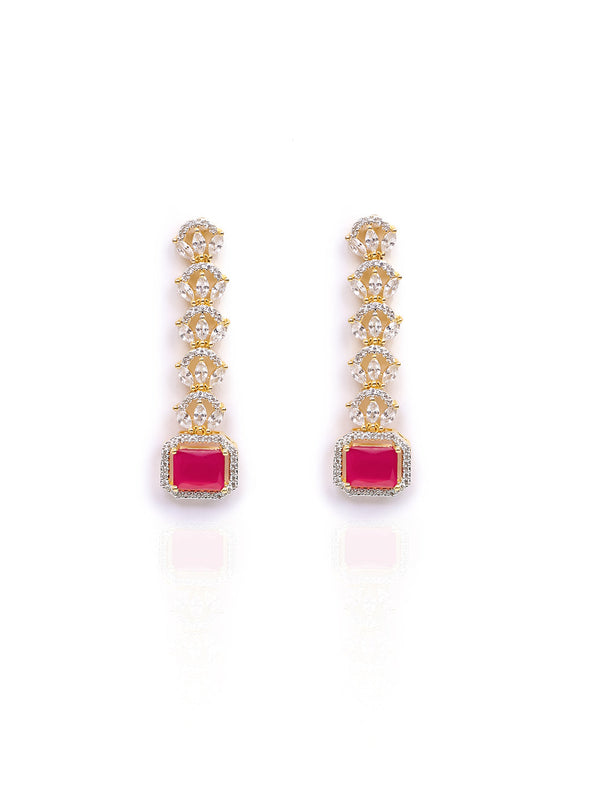 Golden AD Drop Earrings