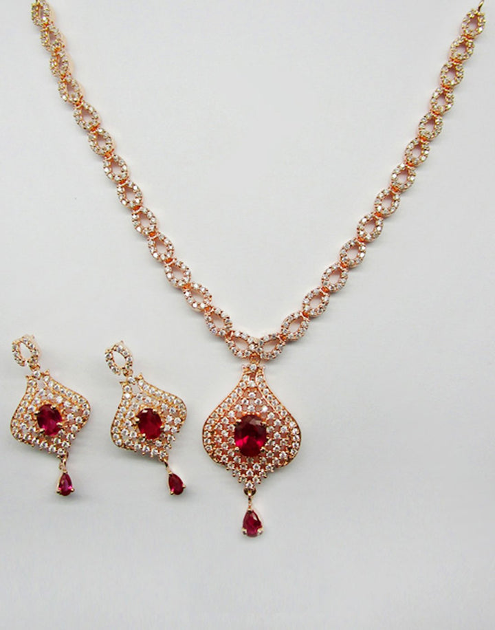 MBZ Meena Bazaar-Beautiful Gold Plated Necklace Set