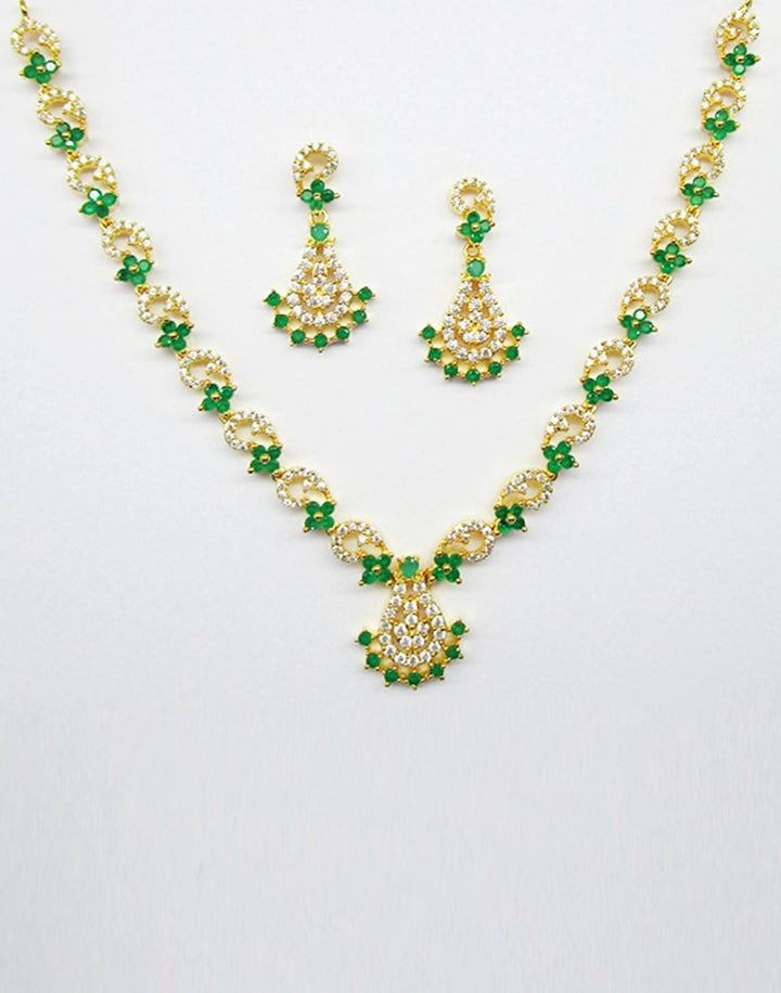 MBZ Meena Bazaar-Beautiful Gold Plated Necklace Set
