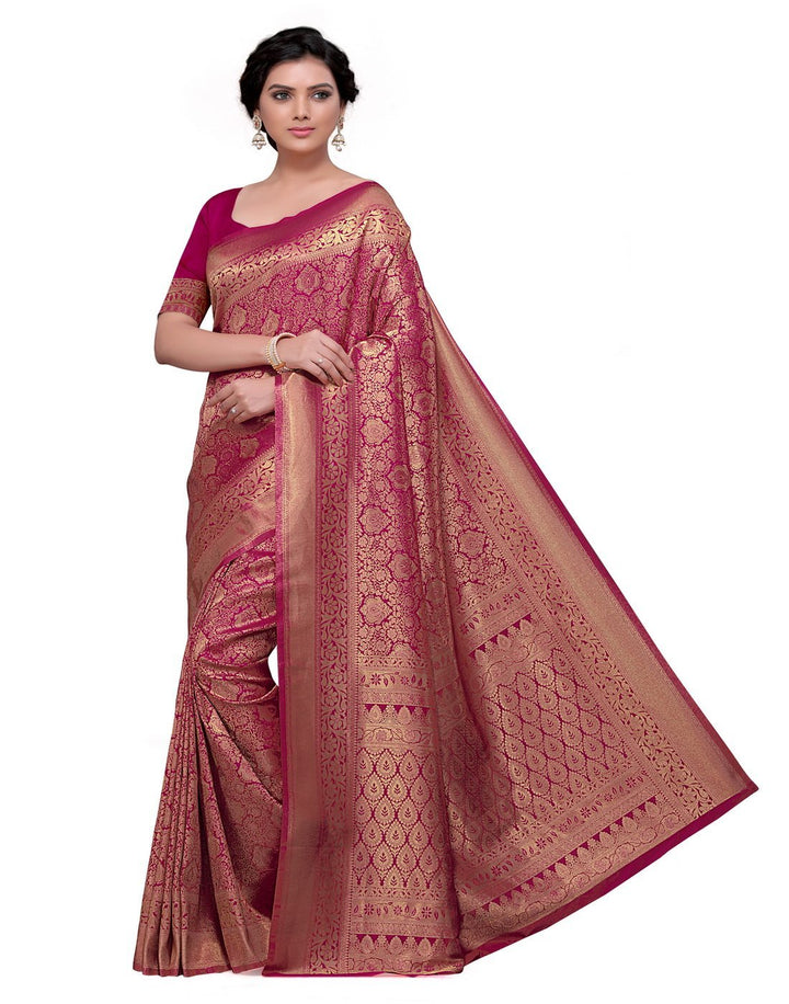 MBZ Meena Bazaar-Rani Art Handloom Saree