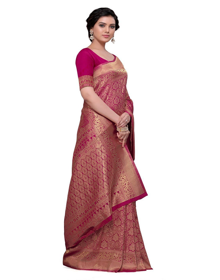 MBZ Meena Bazaar-Rani Art Handloom Saree