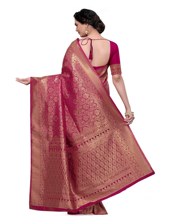 MBZ Meena Bazaar-Rani Art Handloom Saree