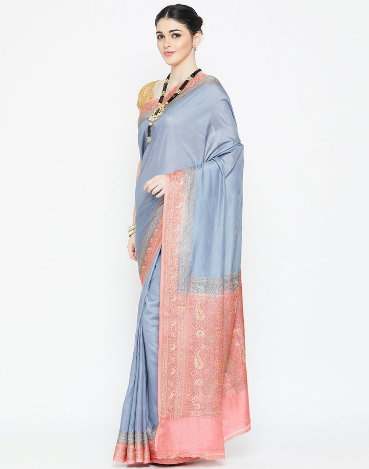 MBZ Meena Bazaar-Woven Tussar Saree