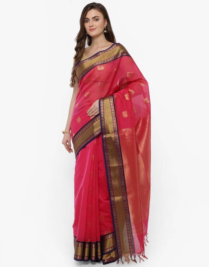 MBZ Meena Bazaar-Cotton Woven Saree