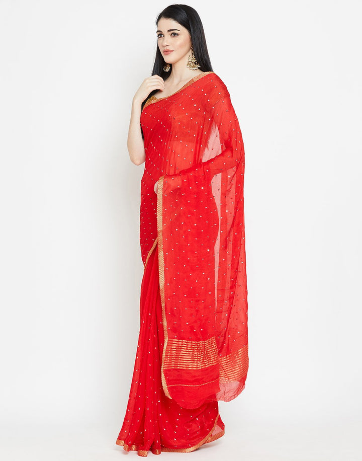 MBZ Meena Bazaar-Art Chiffon Saree