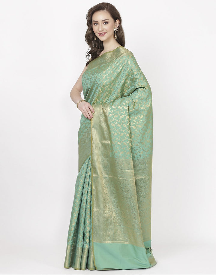 MBZ Meena Bazaar-Rani Banarasi Art Handloom Saree