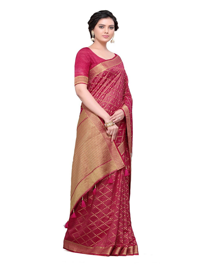 MBZ Meena Bazaar-Art Handloom Saree
