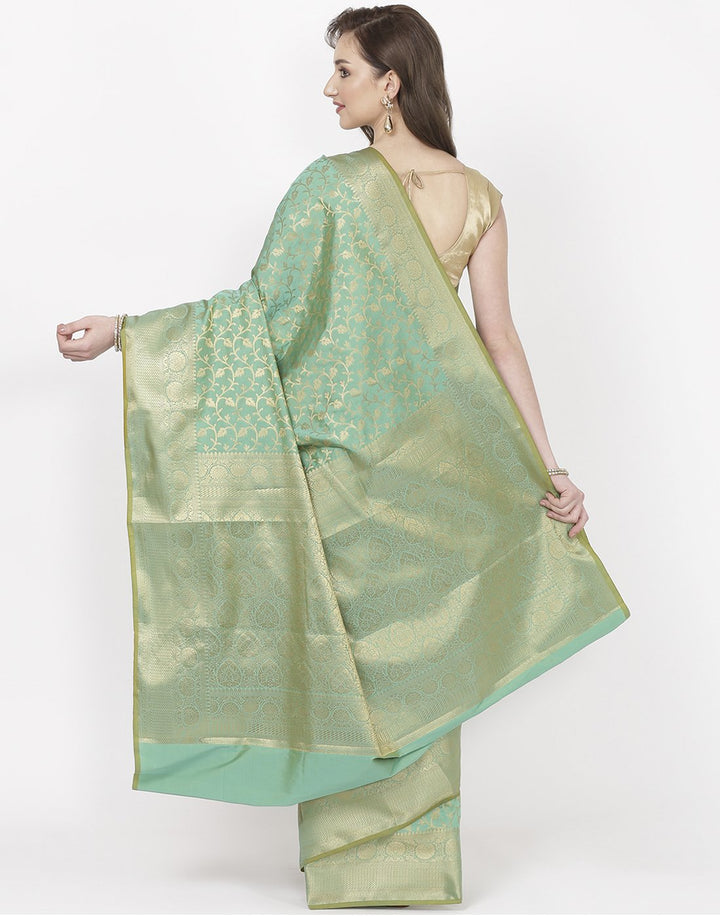 MBZ Meena Bazaar-Rani Banarasi Art Handloom Saree