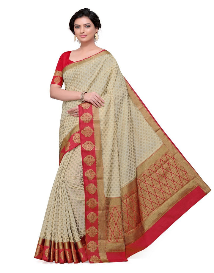 MBZ Meena Bazaar-Rani Art Handloom Saree
