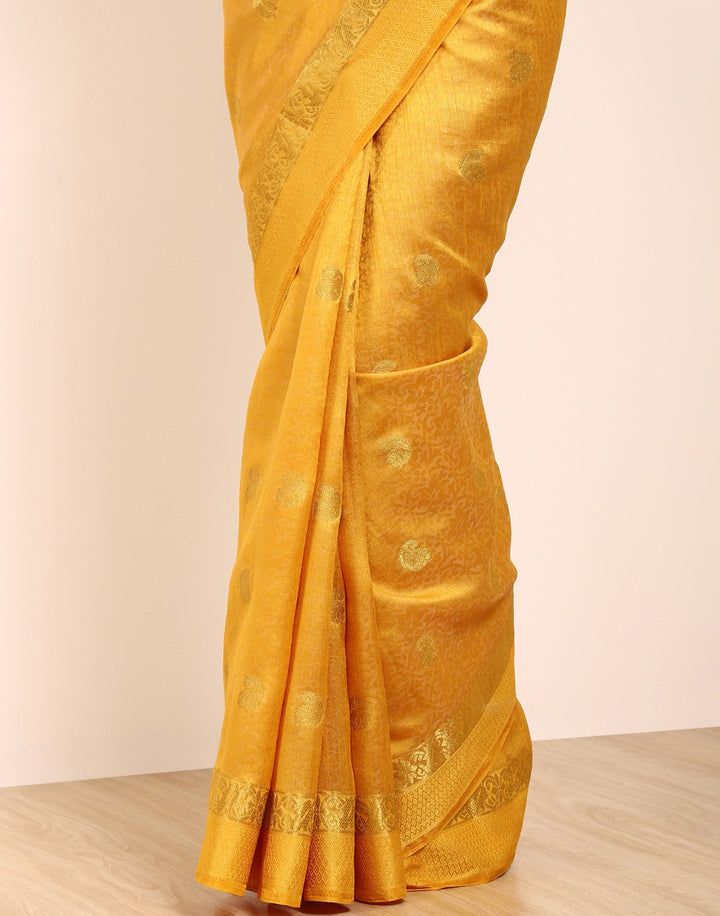 MBZ Meena Bazaar-Green Art Handloom Saree