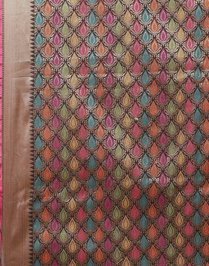 MBZ Meena Bazaar-Rani Cotton Woven Saree