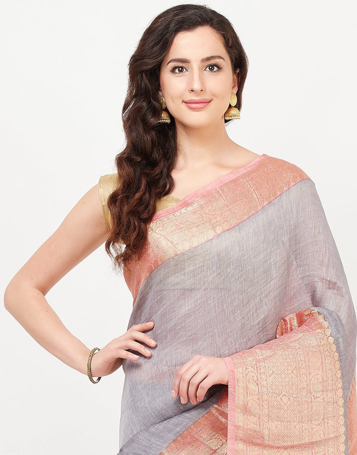 MBZ Meena Bazaar-Cotton Woven Saree