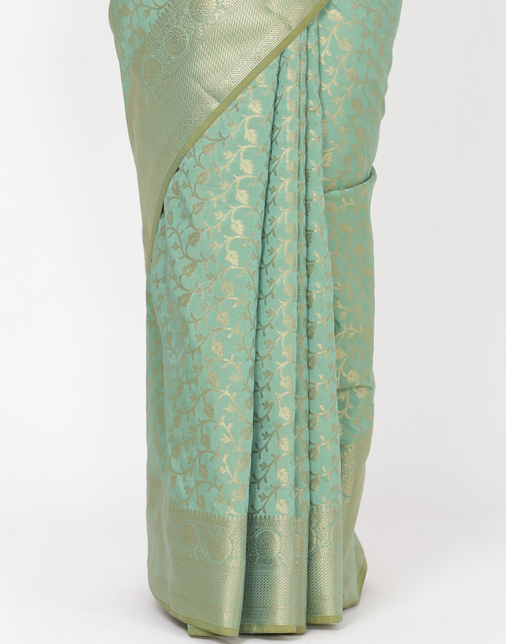 MBZ Meena Bazaar-Rani Banarasi Art Handloom Saree