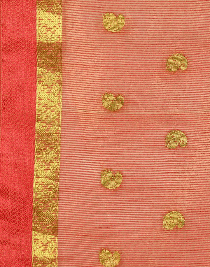 MBZ Meena Bazaar-Green Art Handloom Saree