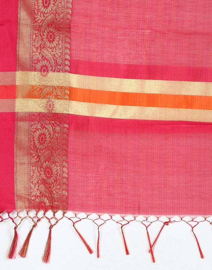 MBZ Meena Bazaar-Rani Cotton Woven Saree