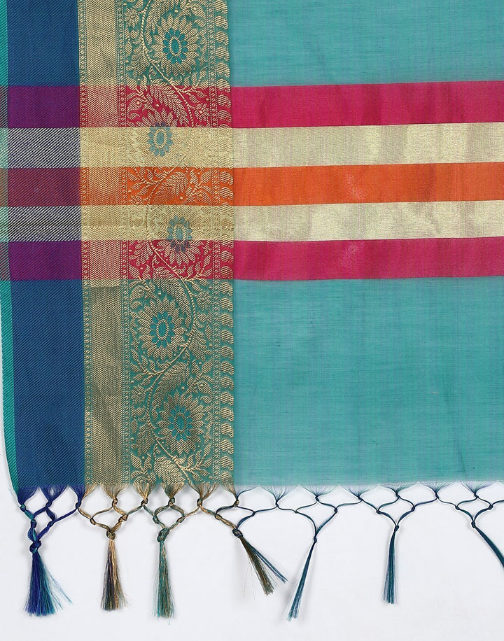 MBZ Meena Bazaar-Rani Cotton Woven Saree