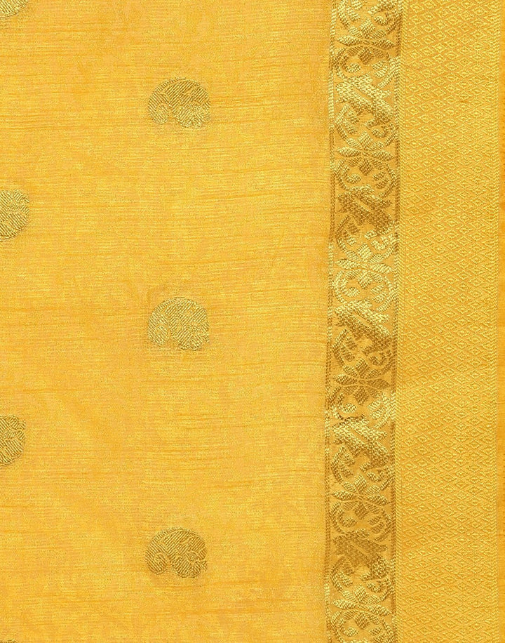 MBZ Meena Bazaar-Green Art Handloom Saree