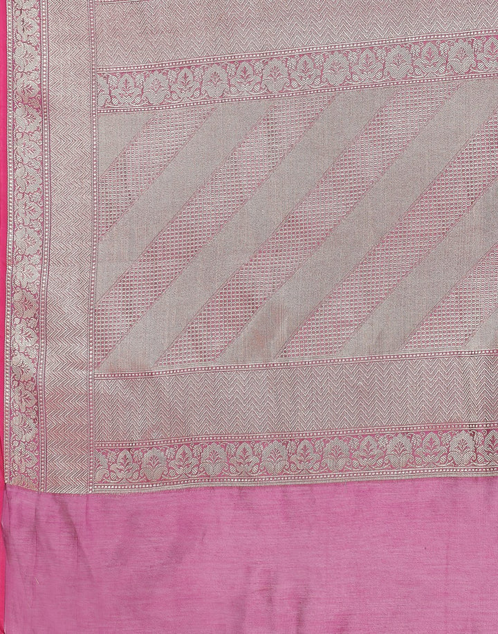 MBZ Meena Bazaar-Navy Blue Cotton Woven Saree