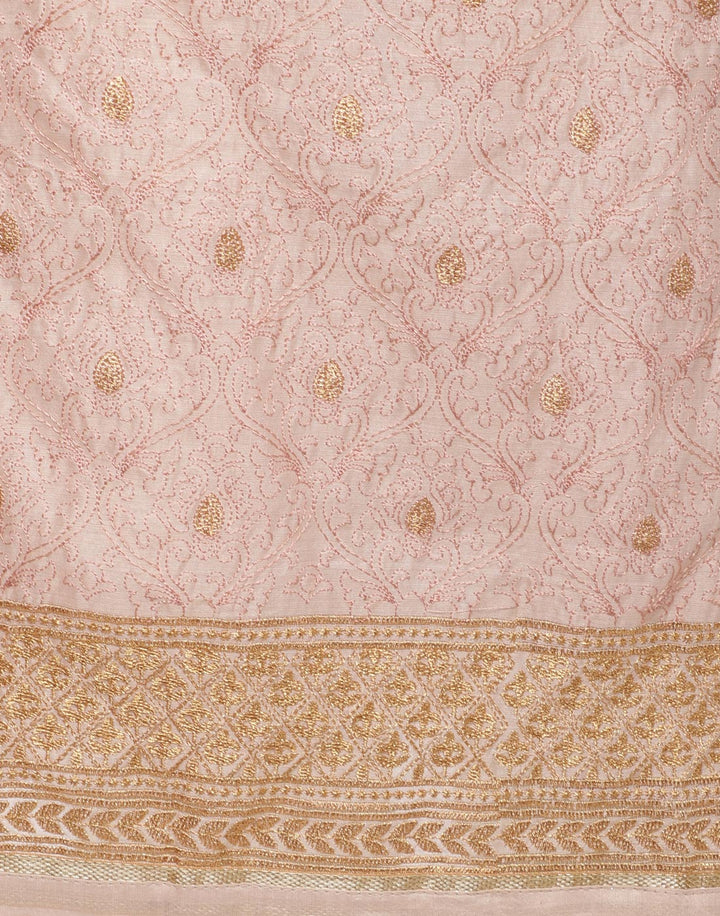 MBZ Meena Bazaar-Embroidered Chanderi Suit Set