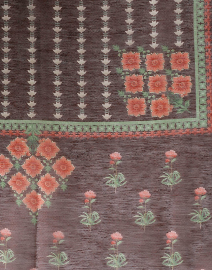 MBZ Meena Bazaar-Chanderi Suit Set with Chanderi Printed Dupatta