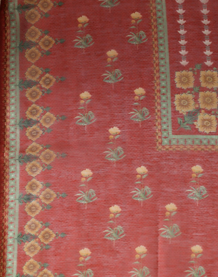 MBZ Meena Bazaar-Chanderi Suit Set with Chanderi Printed Dupatta