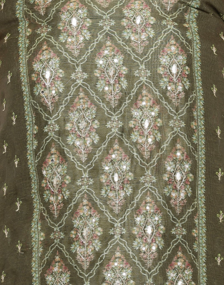 MBZ Meena Bazaar-Embroidered Chanderi Suit Set