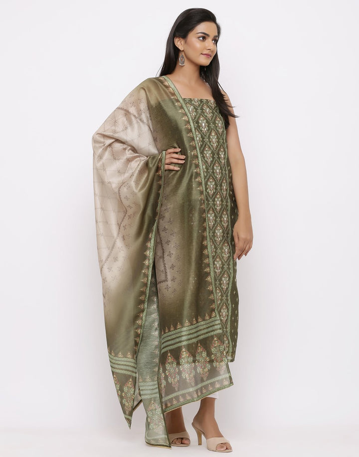MBZ Meena Bazaar-Embroidered Chanderi Suit Set