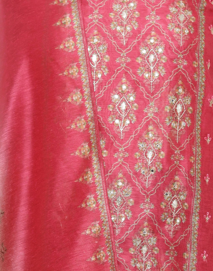 MBZ Meena Bazaar-Embroidered Chanderi Suit Set