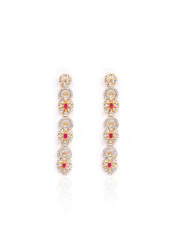 Golden AD Drop Earrings